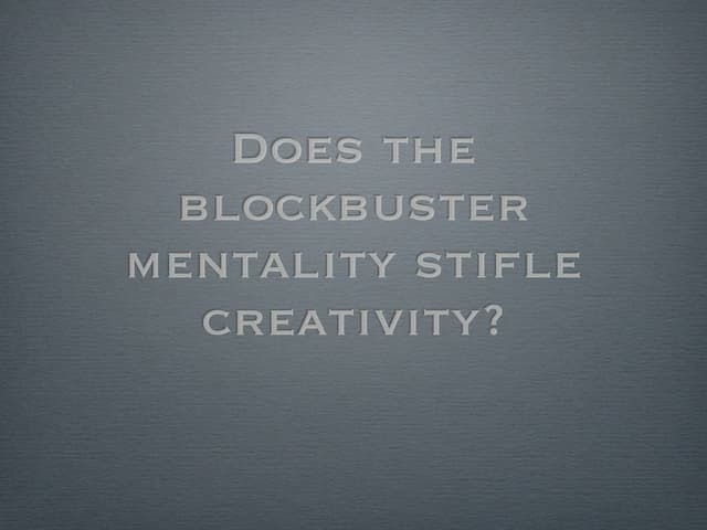 Blockbuster Everything...