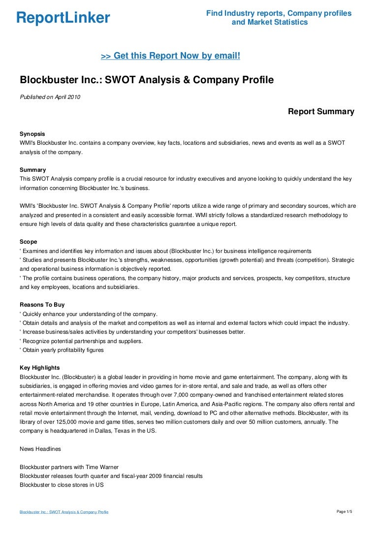 Blockbuster analysis essay 07 image