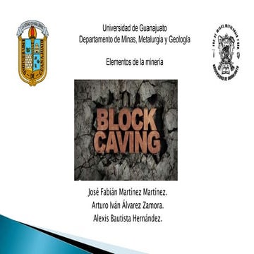 Block caving