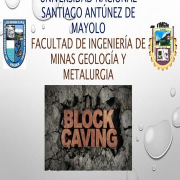 Block caving exposicion