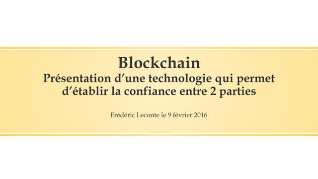 Blockchain
