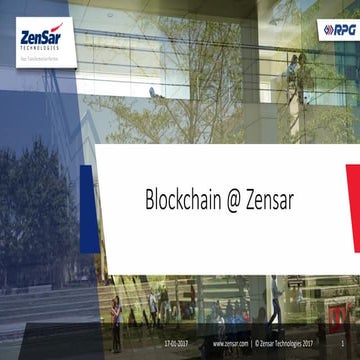 Zensar’s Blockchain enablement framework