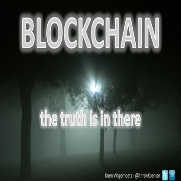 Blockchain @ ArenA Live (Knight Moves - 26 October)