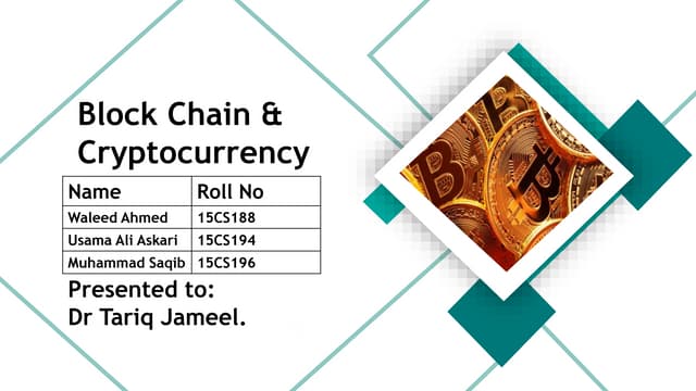 How Blockchain and Cryptocurrency works.