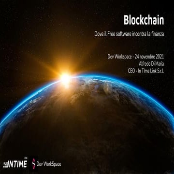 Blockchain   dove il free software incontra la finanza - novembre 2021