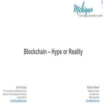 Blockchain - Hype or Reality