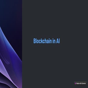 Future of artifical intelligence in blockchain