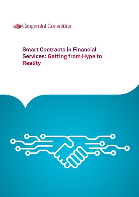 Blockchain Smart Contracts - getting from hype to reality 