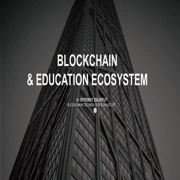 Blockchain & Education Ecosystem