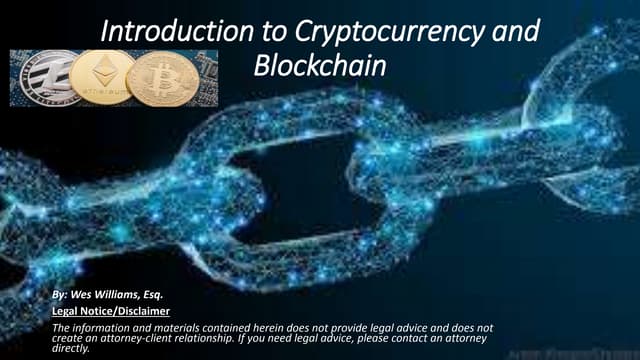 Blockchain and crypto presentation