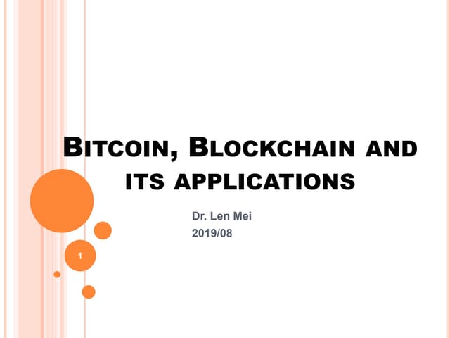 Bitcoin & Blockchain 
