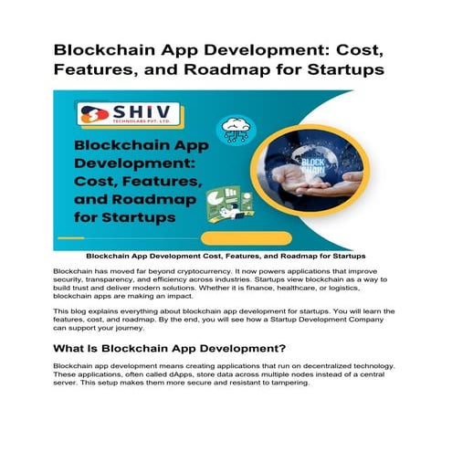 Startup’s Roadmap to Blockchain App Development