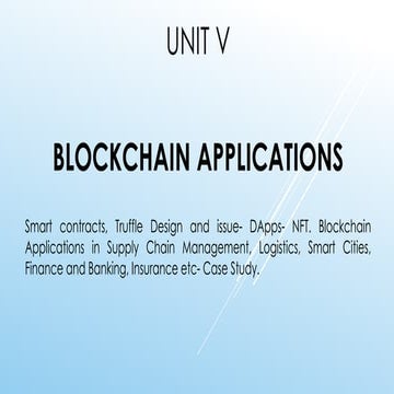 Block chain application is explained in detail
