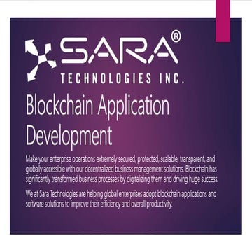 Blockchain software development | PPTX
