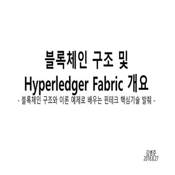 Block chain architecture and hyperledger fabric overview