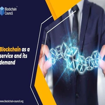 Blockchain as a service and demand