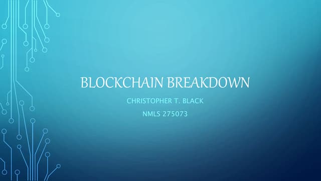 BlockChain BreakDown