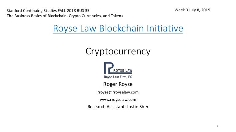 stanford cryptocurrency course