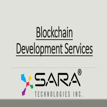 Blockchain software development | PPTX