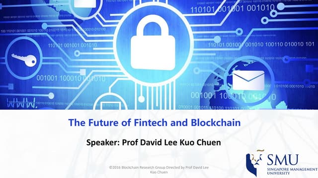 The future of Fintech and Blockchain