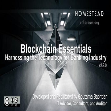 Blockchain Essentials - Harnessing the Technology for Banking Industry