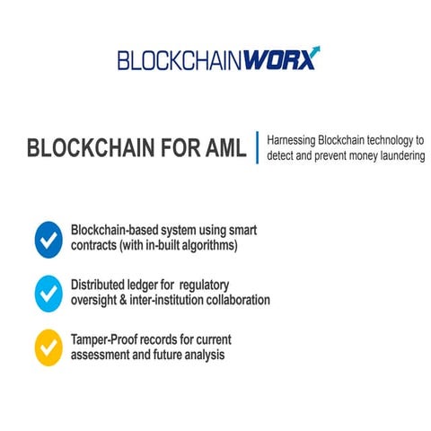 Blockchain for AML: A next-gen AML solution ready for today’s complex financi...