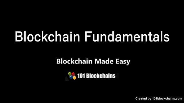 Blockchain Fundamentals - Top Rated for Beginners 