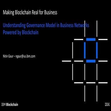 Blockchain governance