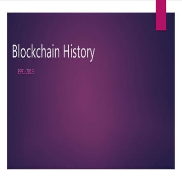 A Very Brief History Of Blockchain Technology | Blockchain History 2019