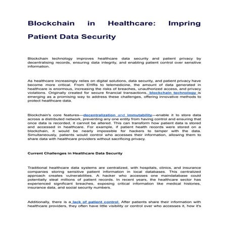 Blockchain in Healthcare_ Impring Patient Data Security.pdf