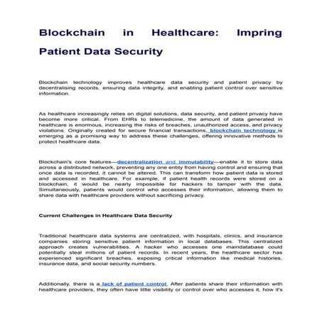 Blockchain in Healthcare_ Impring Patient Data Security.pdf