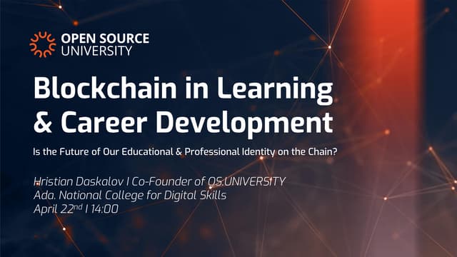 Blockchain for Education and Professional Development
