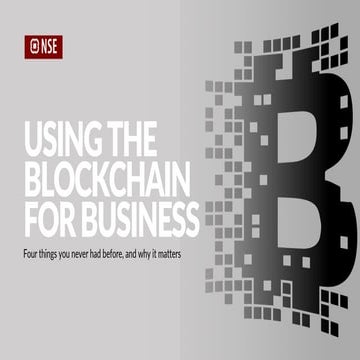 Blockchain Concepts Presentation at the Paul Writer session on Decoding the Digital Economy