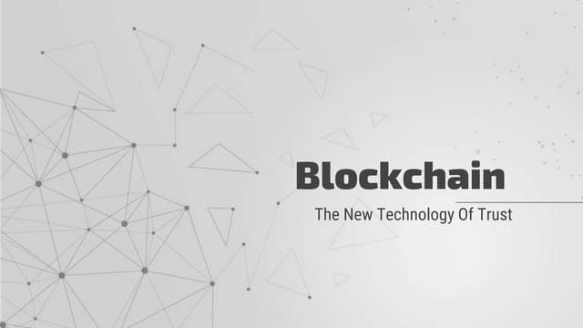 Blockchain Introduction Presentation
