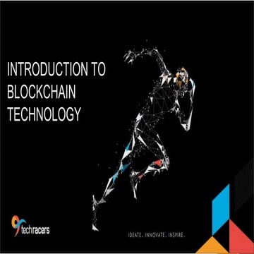 Blockchain presentation for Devfest 2018 