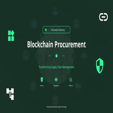 Blockchain Procurement: Revolutionizing Supply Chain Management with ...