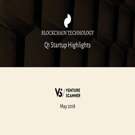 Blockchain Tech Q1 2018 Startup Highlights