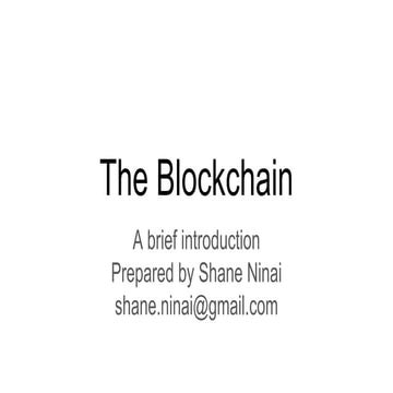 Blockchain: What can it do? quick intro (1)