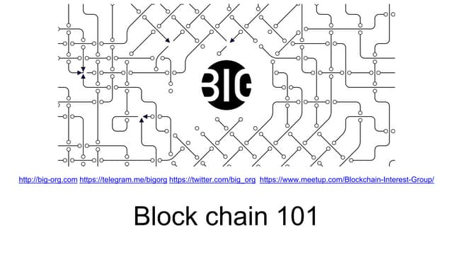 Blockchains 101