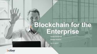 Blockchain for the Enterprise