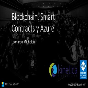 Blockchain, smart contracts y azure