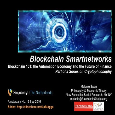 Blockchain Smartnetworks 