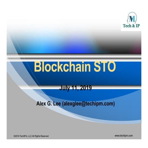 Security Token Offerings | PDF