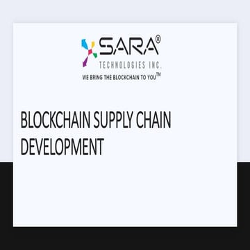 Blockchain Supply Chain Development