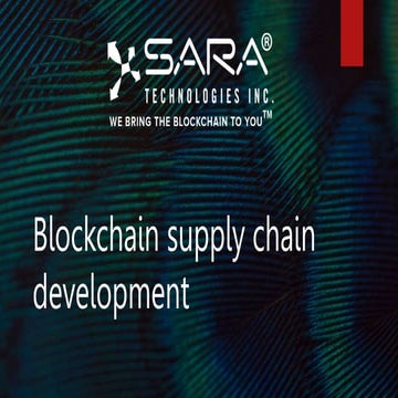 Blockchain software development | PPTX