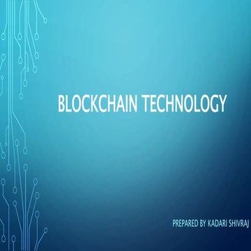 Blockchain technology