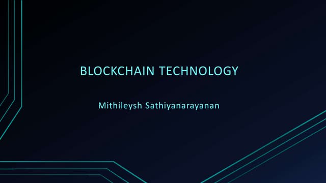 Blockchain Technology