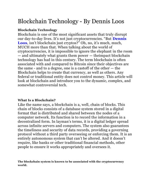 Blockchain Technology - By Dennis Loos.pdf