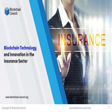 Blockchain technology and innovation in insurance sector