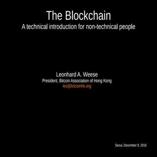 Blockchain Technology: A Technical ...